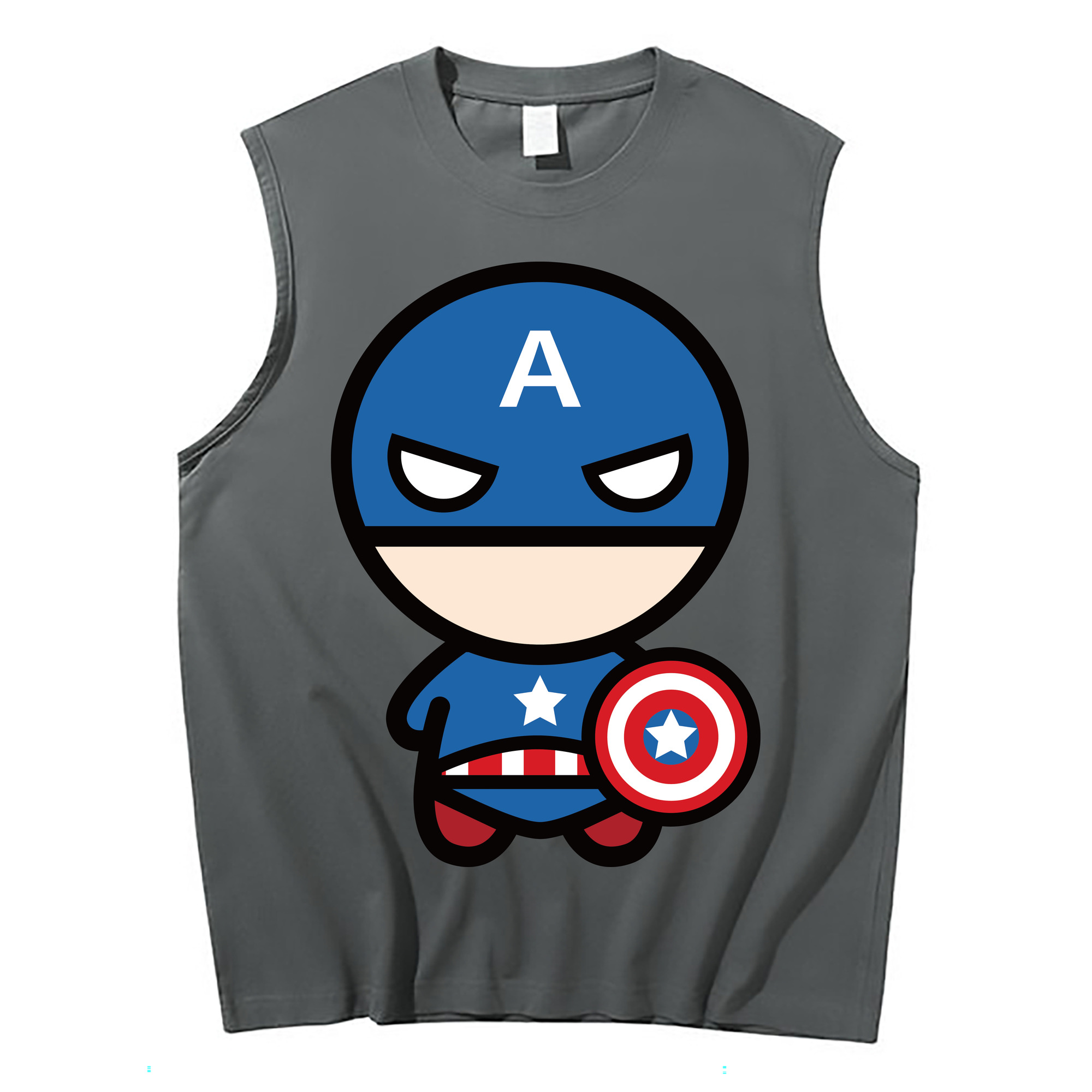 （画像用） アベンジャーズ The Avengers コットン100％タンクトップ（フロントプリント）